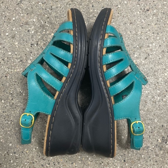 NWOB Clarks Collection Leather Lightweight Comfort Walking Sandals size 6.5 wide - Picture 9 of 12